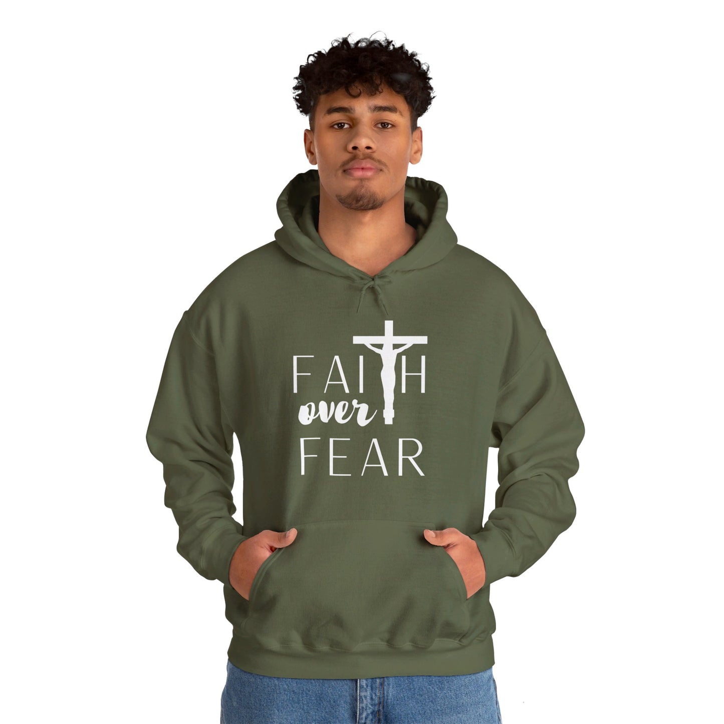 Christian Faith Over Fear Hoodie